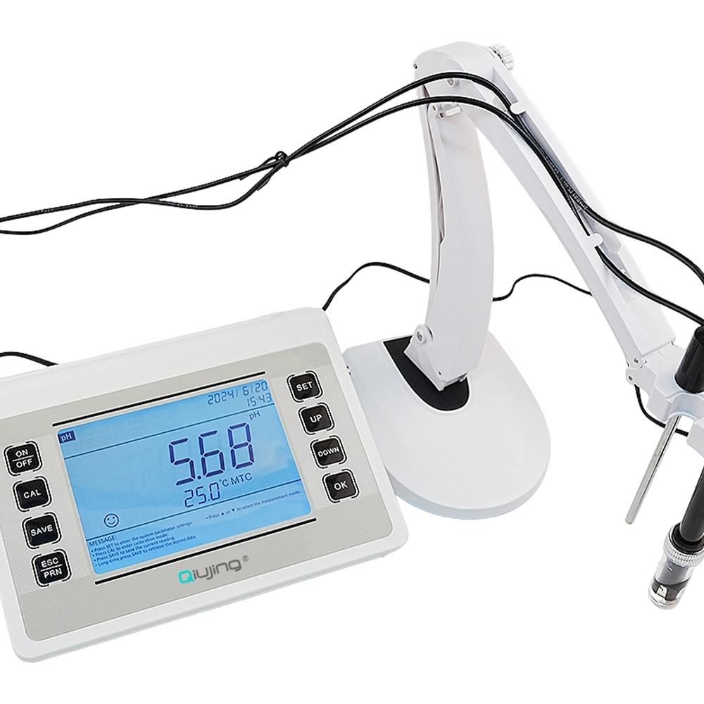 Qiujing LED 스크린 편리한 무선 블루투스 인쇄 내구성 내장 대용량 저장 장치 Benchtop PH 측정기 P901 